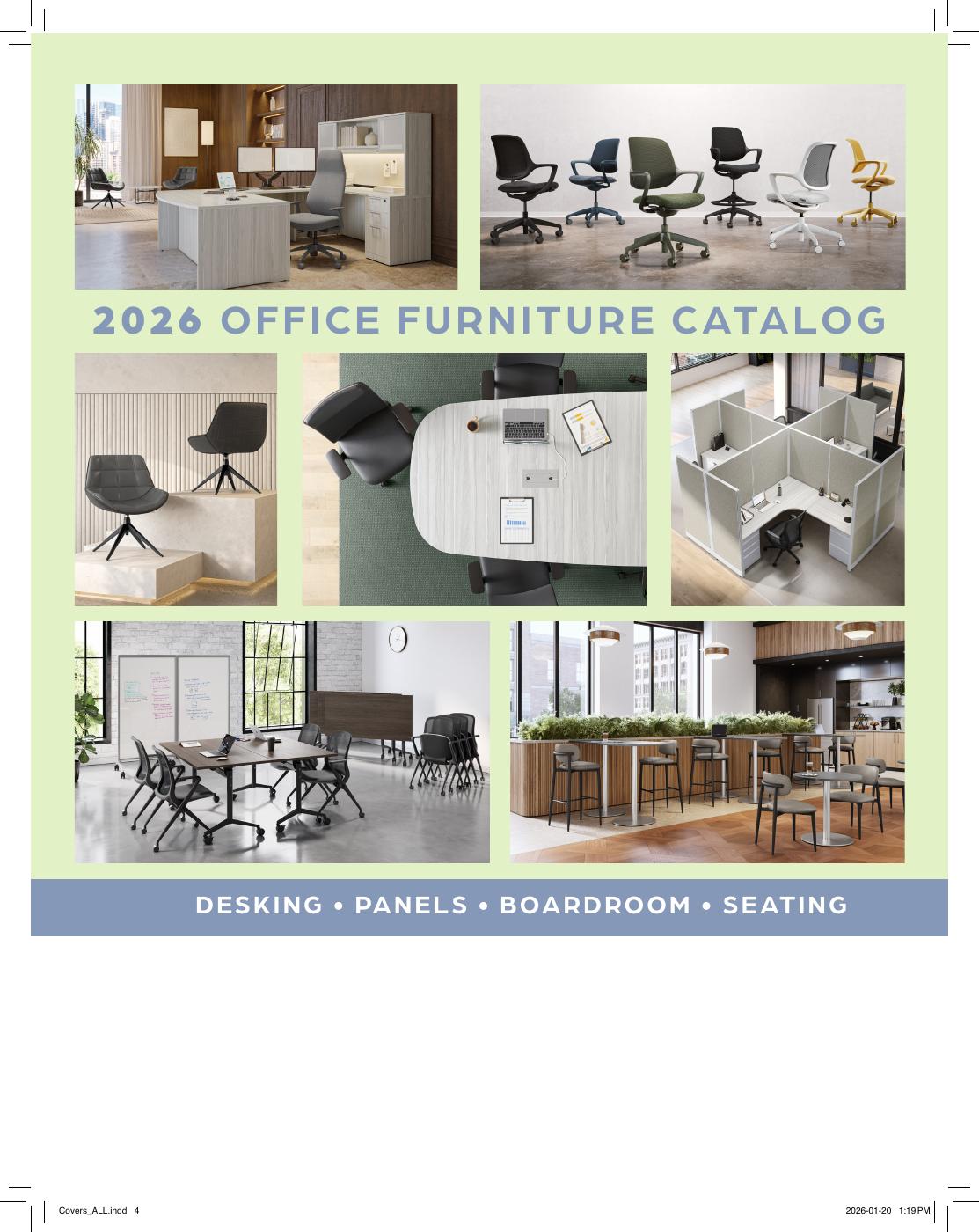 Cover of the Oregon Office Furniture catalog